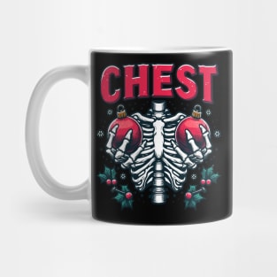 Funny Chest Nuts Matching Family couples Mug